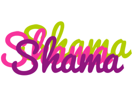 Shama flowers logo