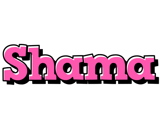Shama girlish logo