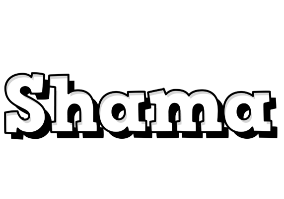 Shama snowing logo
