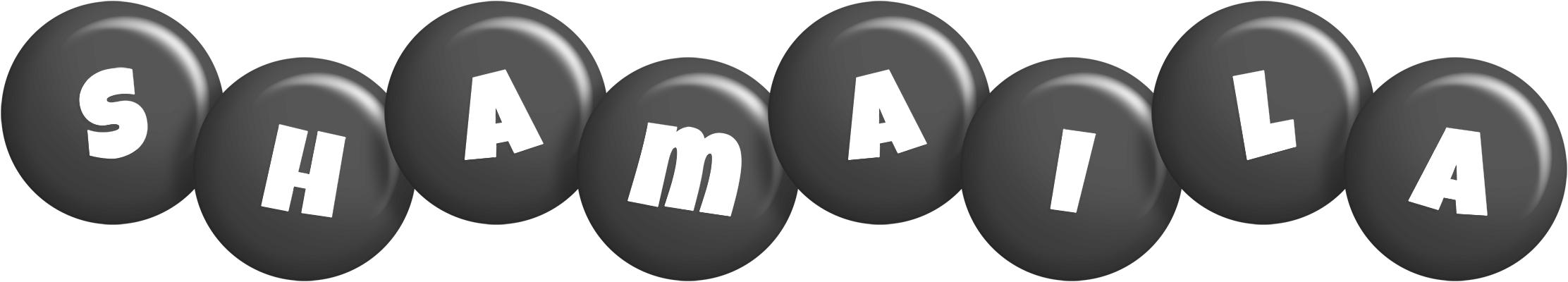 Shamaila candy-black logo