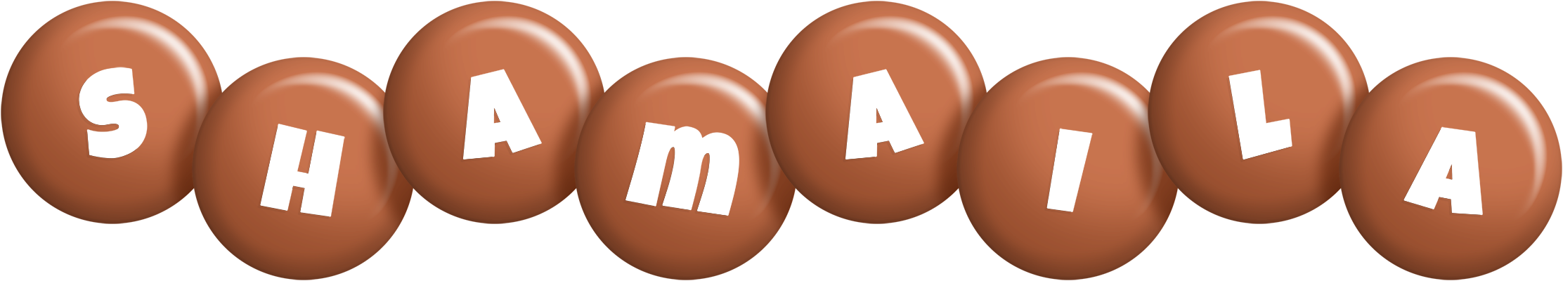 Shamaila candy-brown logo