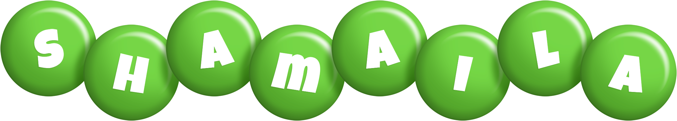 Shamaila candy-green logo
