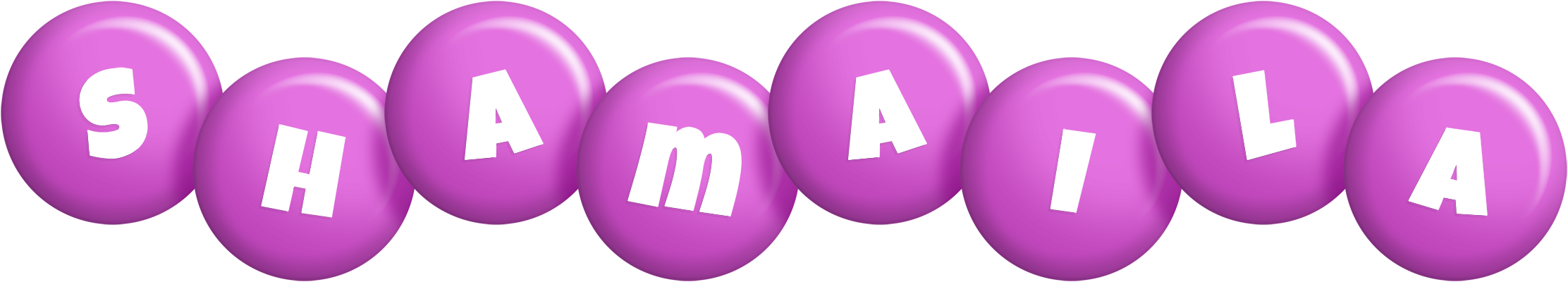 Shamaila candy-purple logo