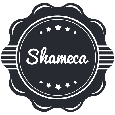 Shameca badge logo