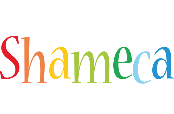 Shameca birthday logo