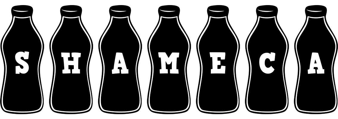 Shameca bottle logo