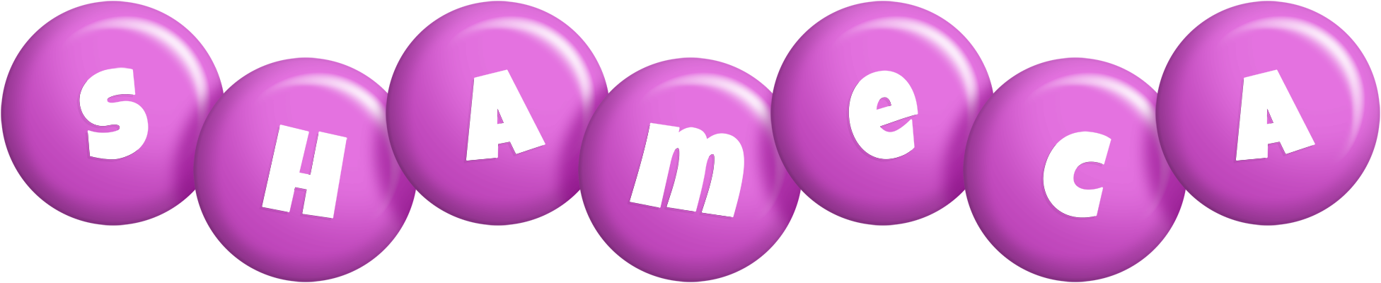 Shameca candy-purple logo