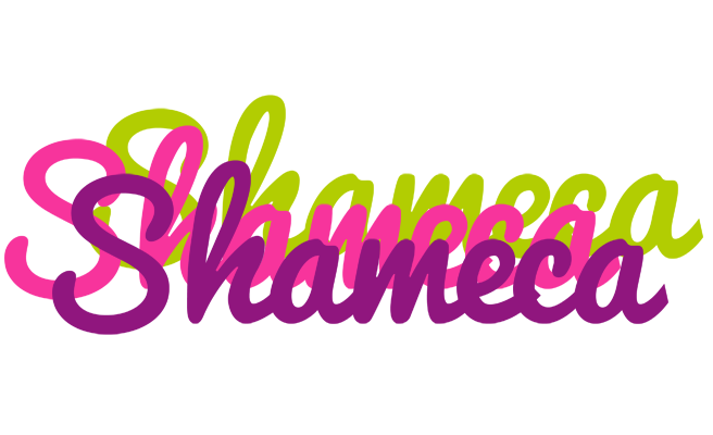 Shameca flowers logo