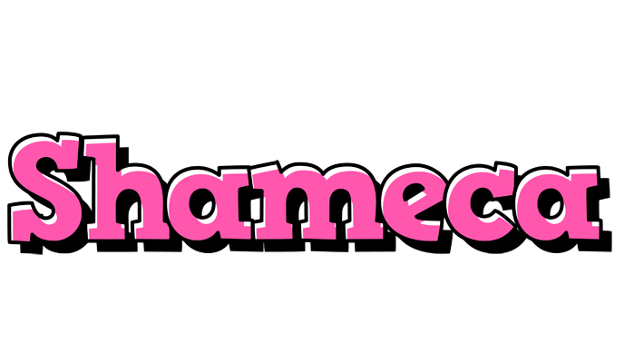 Shameca girlish logo