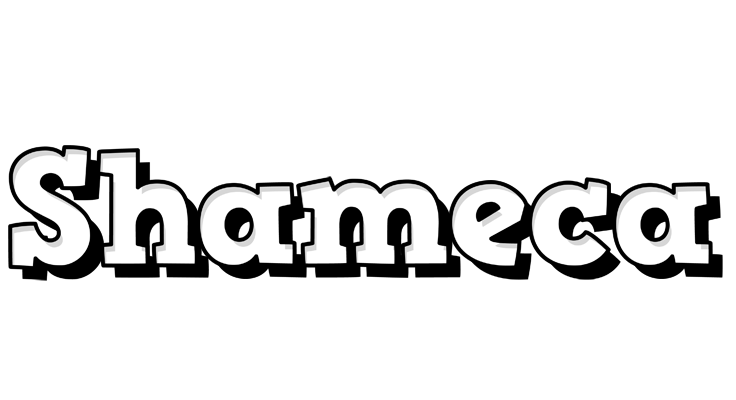 Shameca snowing logo
