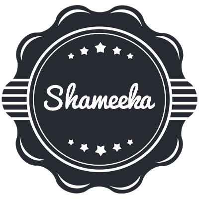 Shameeka badge logo