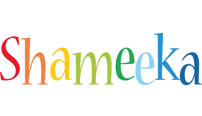 Shameeka birthday logo