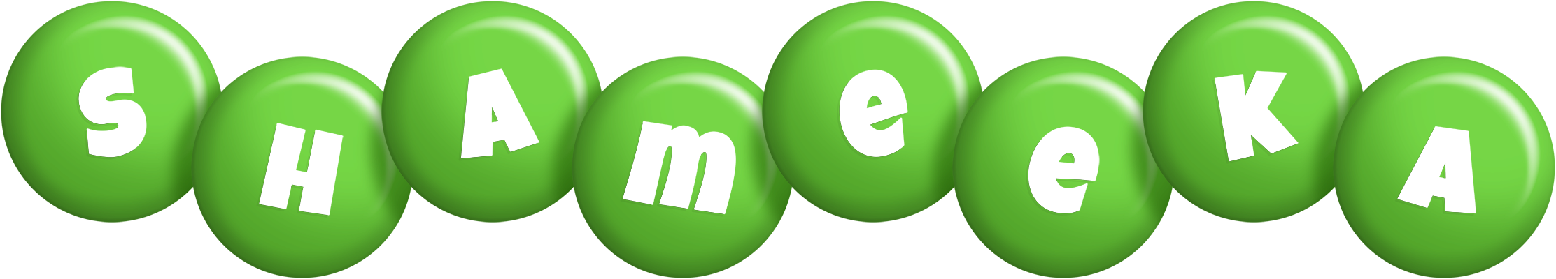 Shameeka candy-green logo