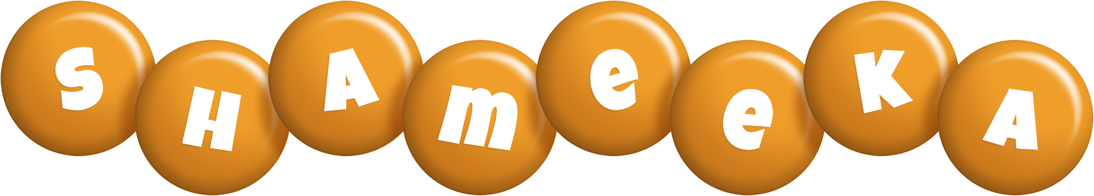 Shameeka candy-orange logo