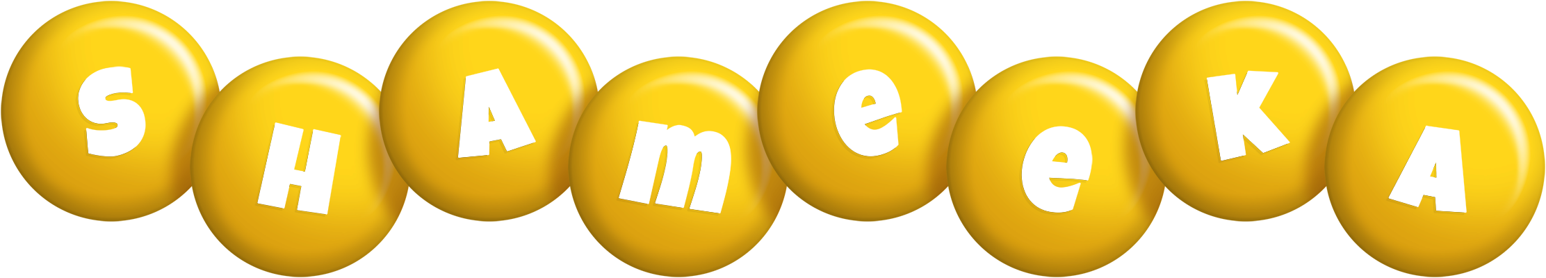 Shameeka candy-yellow logo