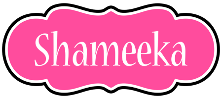 Shameeka invitation logo