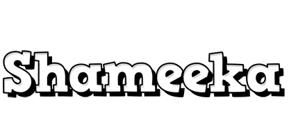 Shameeka snowing logo