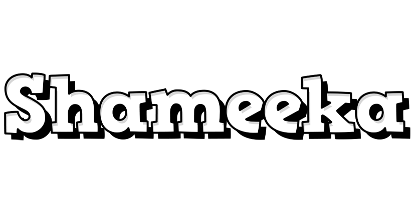 Shameeka snowing logo