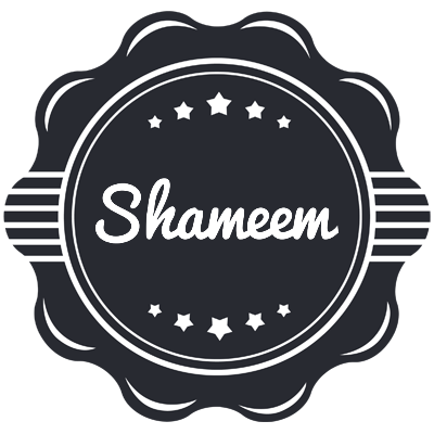 Shameem badge logo