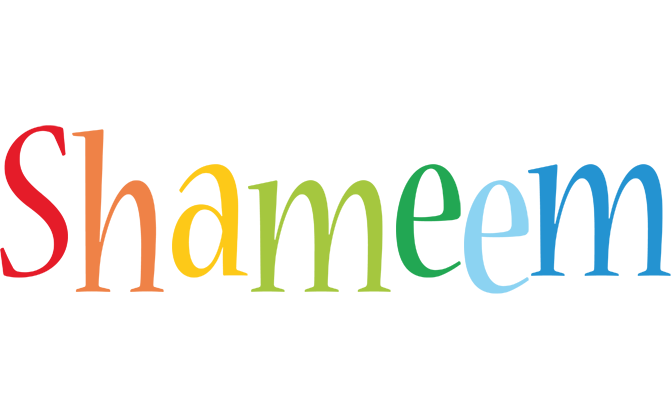 Shameem birthday logo