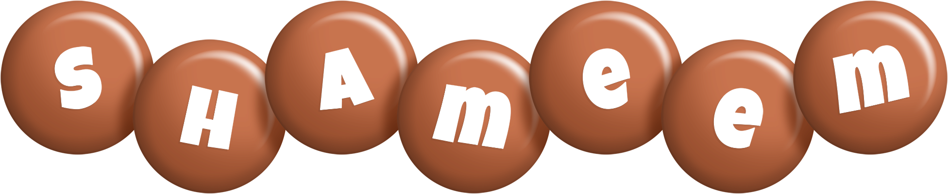 Shameem candy-brown logo