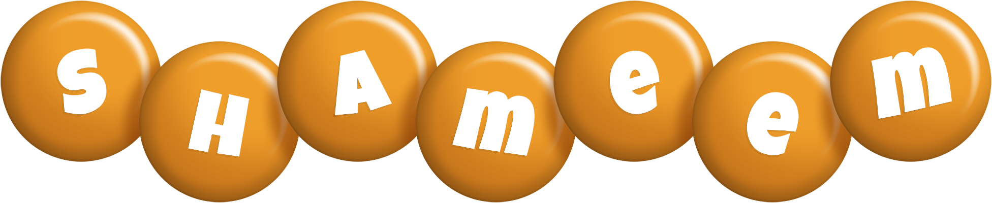 Shameem candy-orange logo