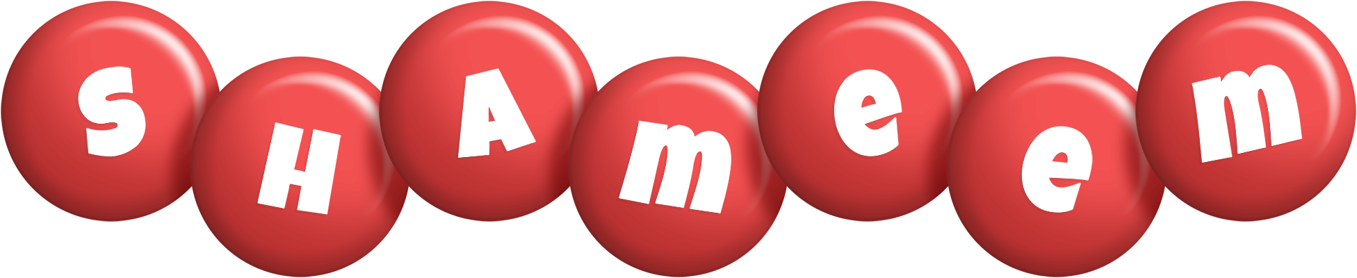 Shameem candy-red logo