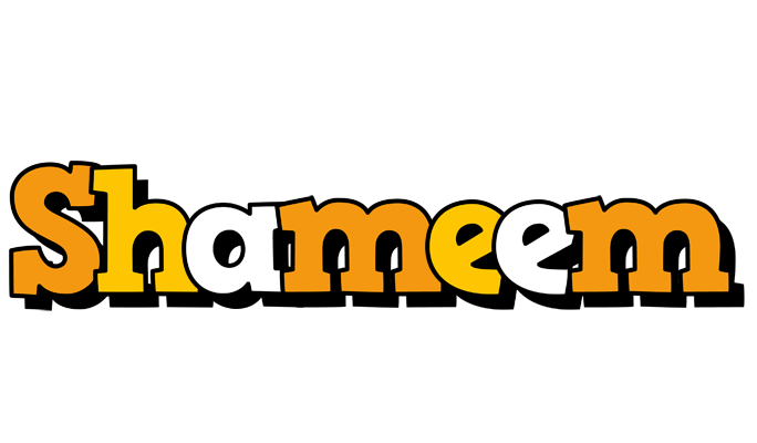 Shameem cartoon logo