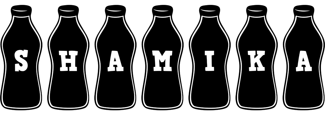 Shamika bottle logo