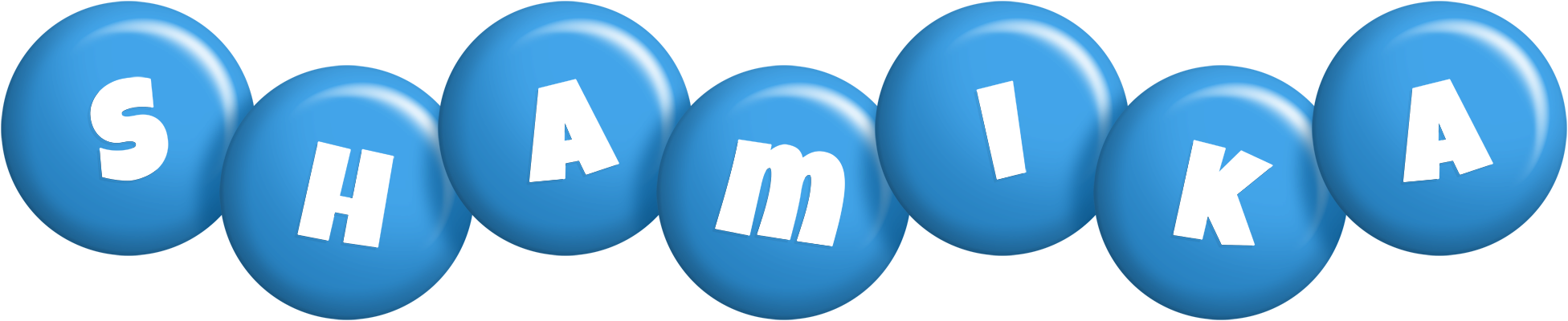 Shamika candy-blue logo