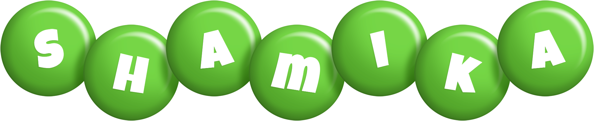 Shamika candy-green logo