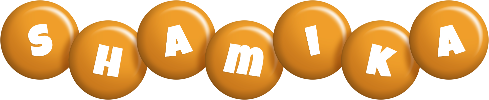 Shamika candy-orange logo