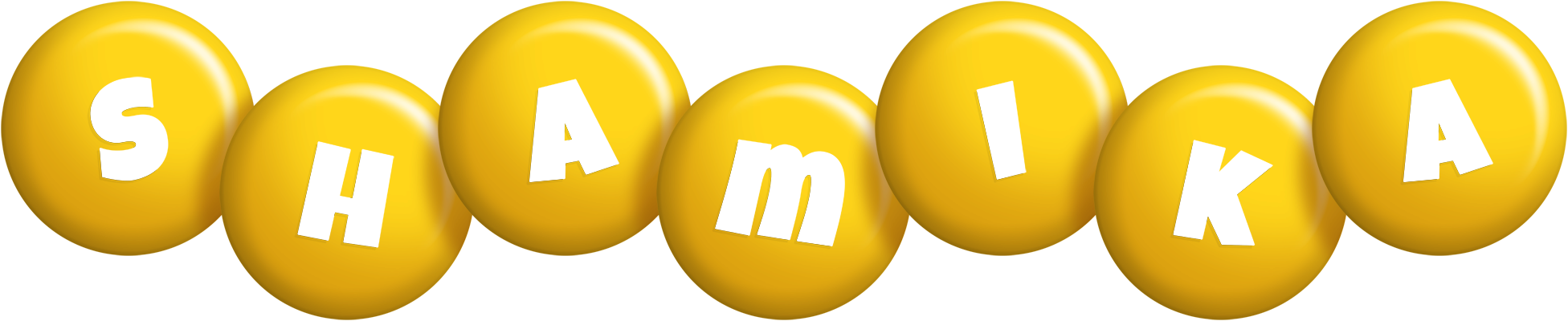 Shamika candy-yellow logo