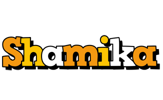 Shamika cartoon logo