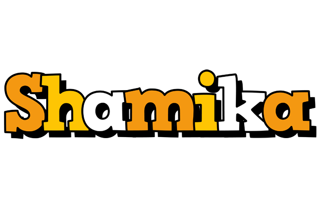 Shamika cartoon logo