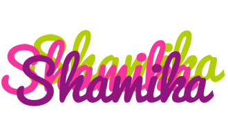 Shamika flowers logo