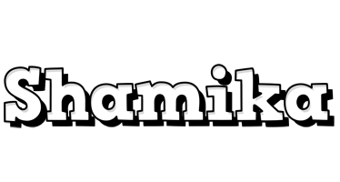 Shamika snowing logo