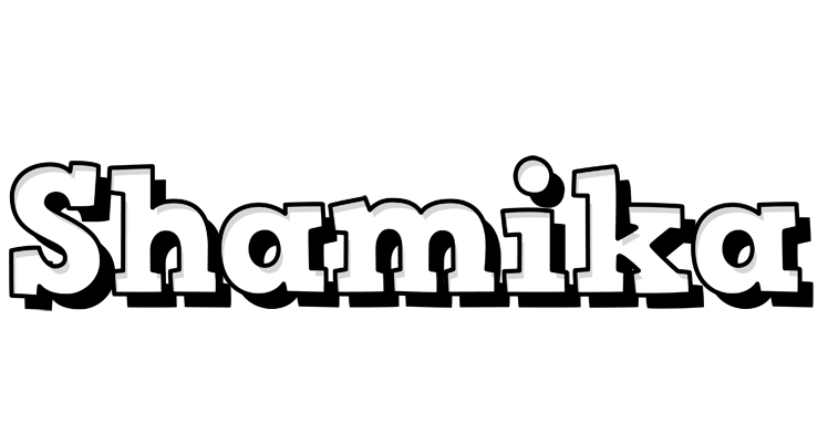 Shamika snowing logo
