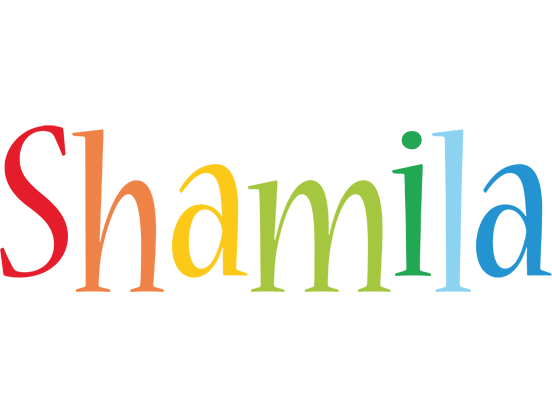 Shamila birthday logo