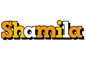 Shamila cartoon logo
