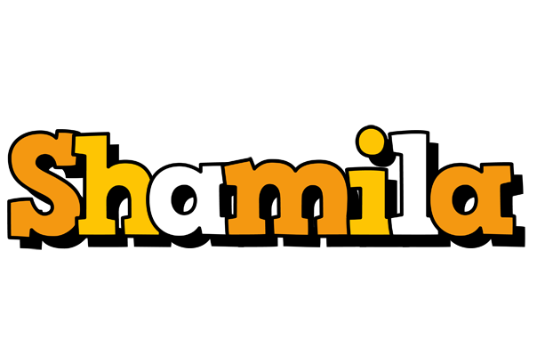 Shamila cartoon logo