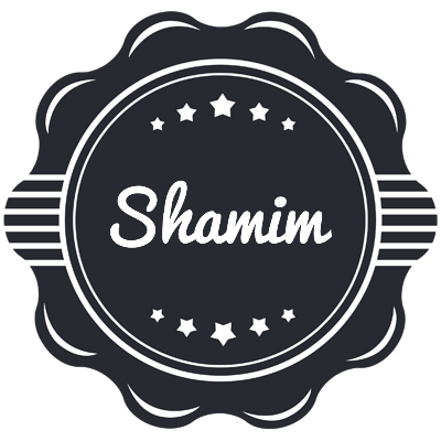 Shamim badge logo