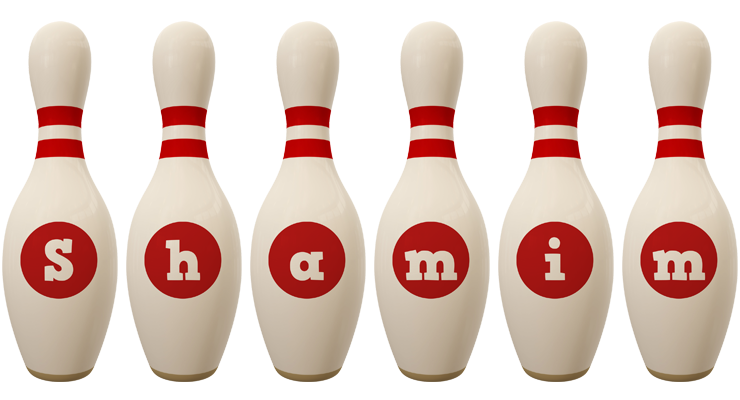 Shamim bowling-pin logo