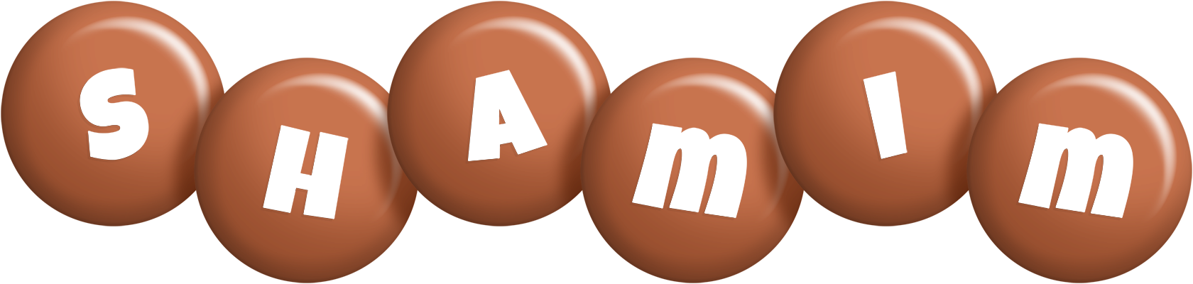 Shamim candy-brown logo