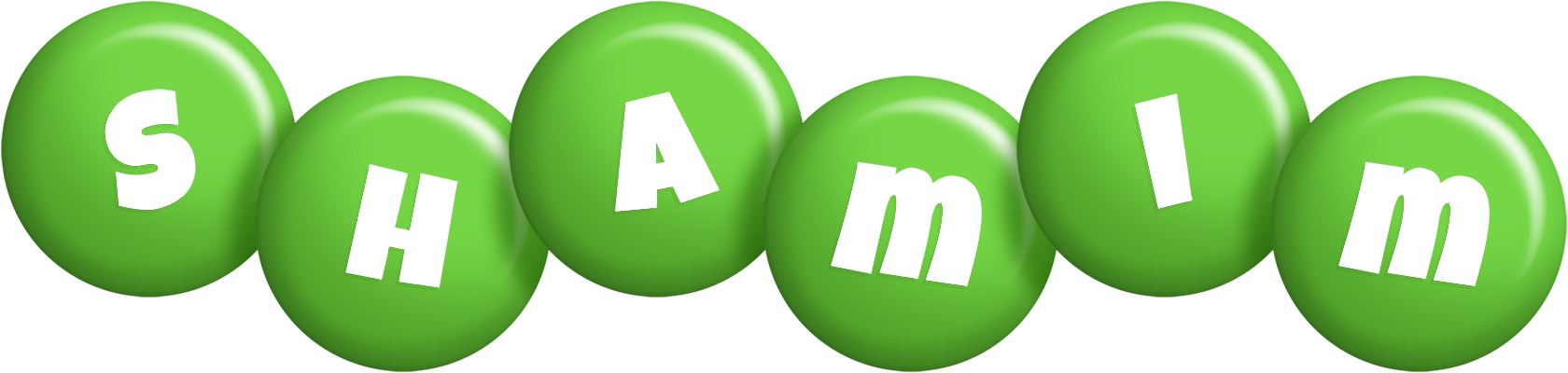 Shamim candy-green logo