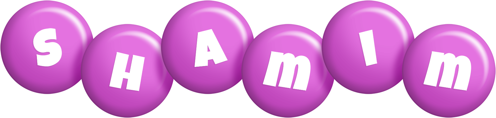 Shamim candy-purple logo