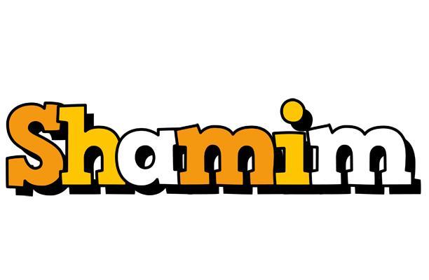 Shamim cartoon logo