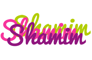 Shamim flowers logo