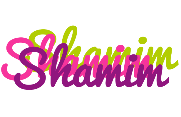 Shamim flowers logo