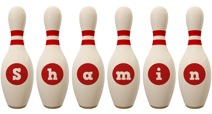 Shamin bowling-pin logo